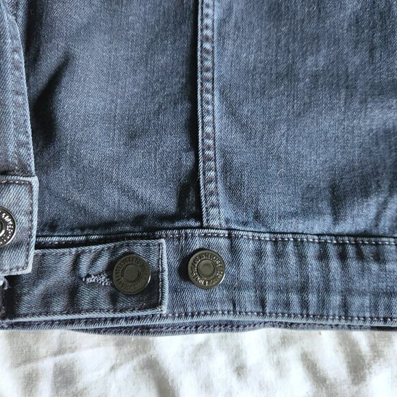 Jack and Jones Denim Jacket Men's Med. Trucker Jean Dark Blue Jeans Intelligence - Picture 8 of 10